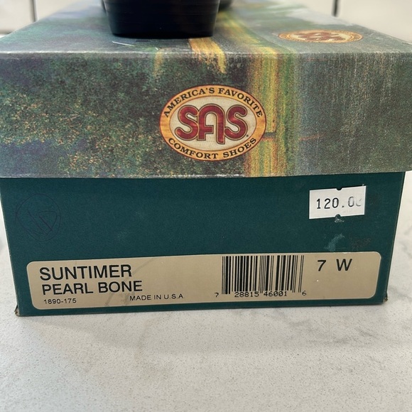 SAS Suntimer Pearl Bone Women's Sandals 7WTripad Comfort Vacation - Picture 2 of 15